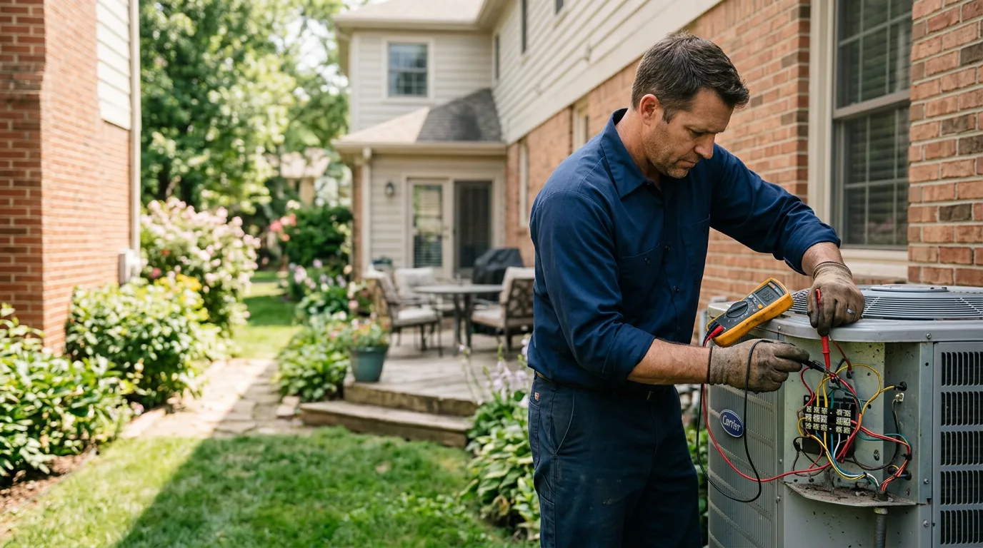 HVAC technician working near Centerton, AR